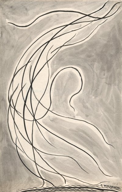 Lignes Rythmiques: Abstraction de Danse - Abraham Walkowitz