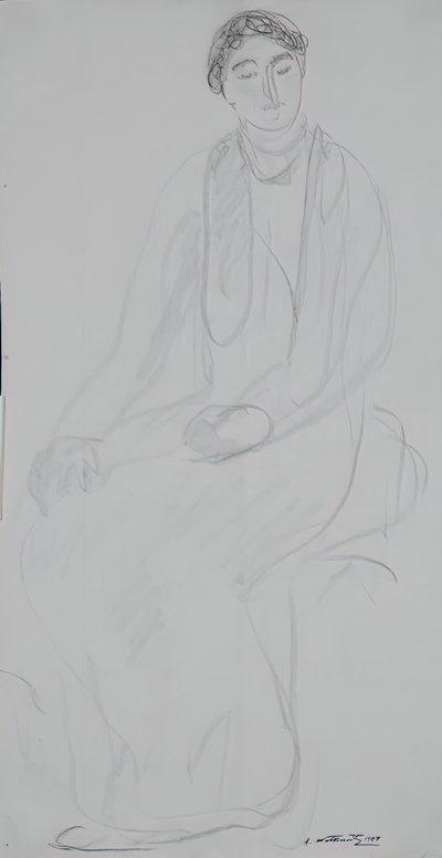 Femme assise, 1907 - Abraham Walkowitz
