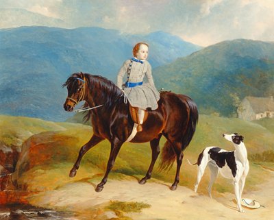 Maître Edward Coutts Marjoriebanks sur son poney, c.1851 - Abraham and Webster Thomas Cooper