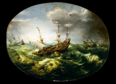Jonas et la baleine, début à mi-17e siècle - Abraham Willaerts