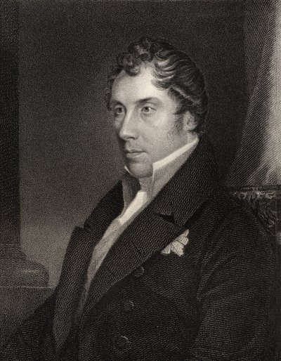 George Hamilton Gordon, gravé par Thomas Woolnoth (1785-1857) de 