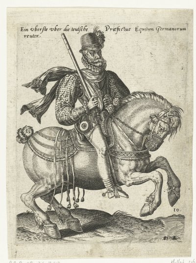 Commandant cavalier allemand - Abraham de Bruyn (attributed to)