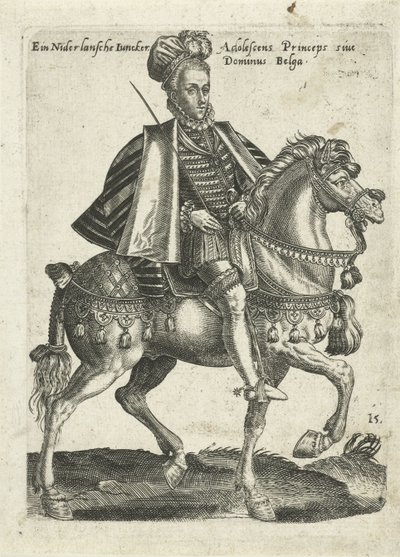 Noble néerlandais à cheval - Abraham de Bruyn (attributed to)