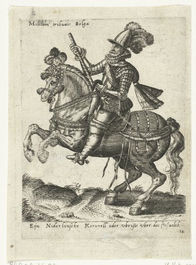 Commandant cavalier néerlandais - Abraham de Bruyn (attributed to)