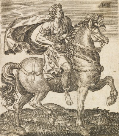 Un Vitellius des Douze Césars à cheval, vers 1565-1587 - Abraham de Bruyn
