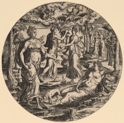 Diane et ses nymphes dans un jardin - Abraham de Bruyn