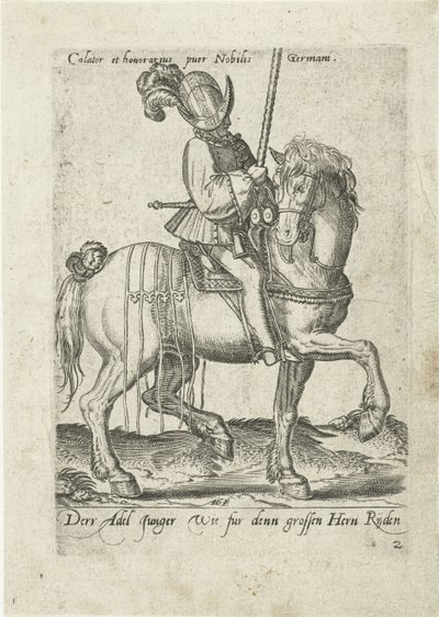 Jeune cavalier noble allemand faisant partie d