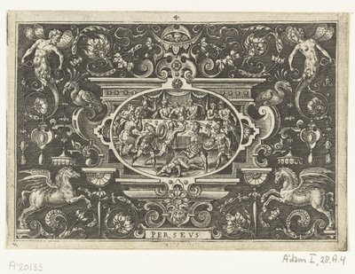 Phinée perturbe le mariage de Persée et Andromède (PERSEUS) - Abraham de Bruyn