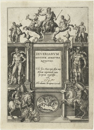 Page de titre pour Omnium pene Europae, Asiae, Aphricae, Americae gentium habitus - Abraham de Bruyn