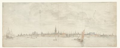 Vue de Flessingue - Abraham de Verwer