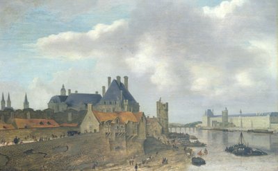 Hôtel de Nevers et Palais du Louvre, 1637 - Abraham de Verwer