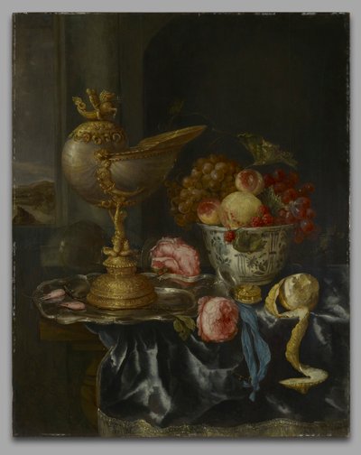Nature morte avec coupe de nautile - Abraham van Beyeren