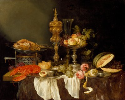 Nature Morte avec un Homard et une Dinde - Abraham van Beyeren