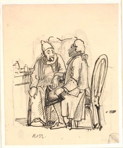 Saint Augustin?, dont les vêtements sont déchirés par un putto - Abraham van Diepenbeeck