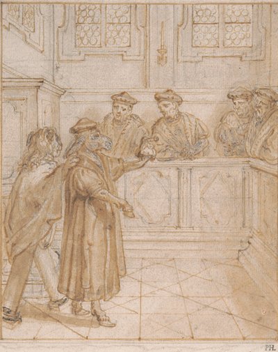 Docteur Âne (Une Satire sur la Loi) - Abraham van Diepenbeeck