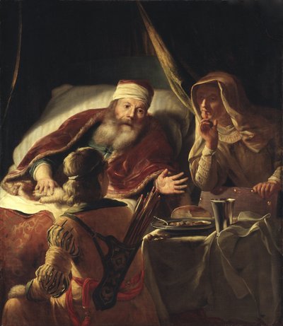 Isaac bénit Jacob - Abraham van Dijck