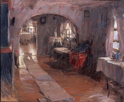 Dans une maison de campagne, 1914 - Abram Efimovich Arkhipov