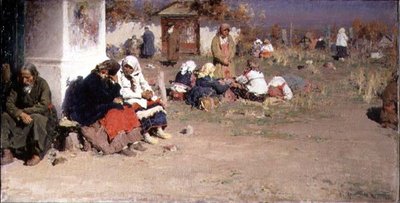 Radonice avant la messe - Abram Efimovich Arkhipov