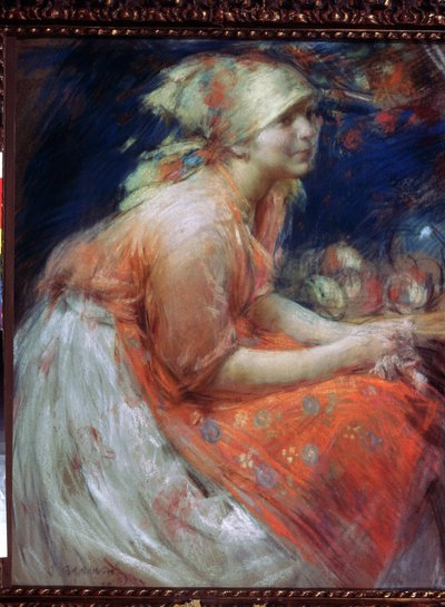 Une jeune fille paysanne - Abram Efimovich Arkhipov