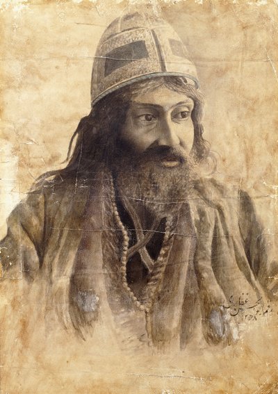 Un derviche, vers 1851-2 - Abul Hassan Ghaffari