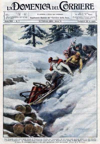 Une tragédie sur la neige : sur la route de Vordenburg en Styrie, un bobsleigh a été retrouvé dans un ravin. Le conducteur a été tué en se précipitant contre un arbre. Le traîneau a continué à courir jusqu