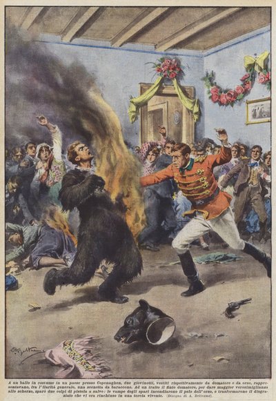 À un bal costumé dans un village près de Copenhague - Achille Beltrame