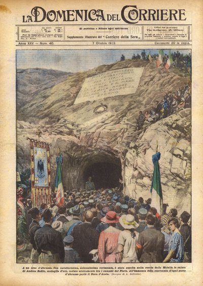 À un héros des Abruzzes - Achille Beltrame