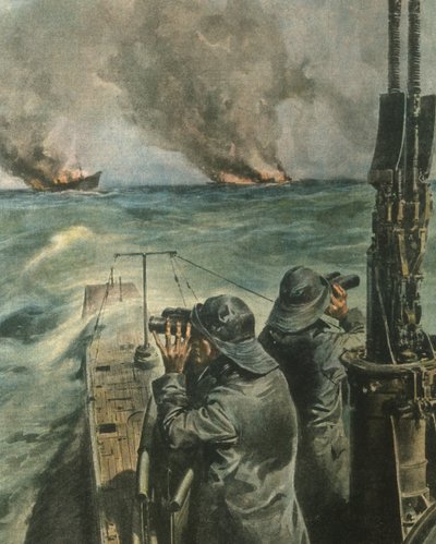 Illustration de couverture des navires à vapeur anglo-américains torpillés au large de la côte ouest de l