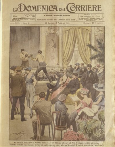 Illustration de couverture de la fête de New York pour les jeunes à racheter - Achille Beltrame