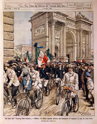 Défilé de cyclistes par l