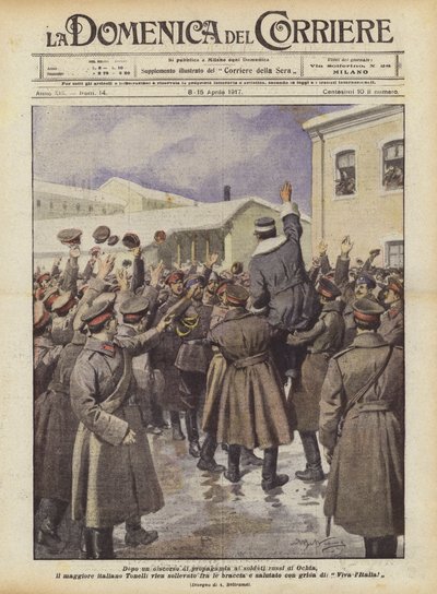 Après un discours de propagande aux soldats russes d