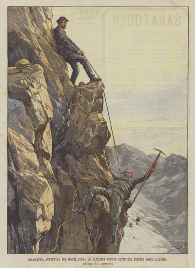 Aventure dramatique sur le Mont Rose, un alpiniste suspendu sept heures au-dessus de l
