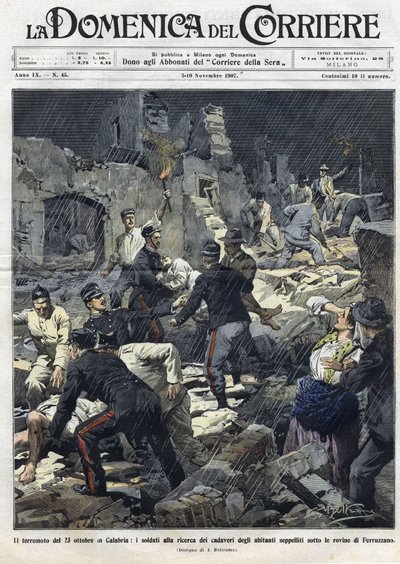 Tremblement de terre du 23 octobre - Achille Beltrame