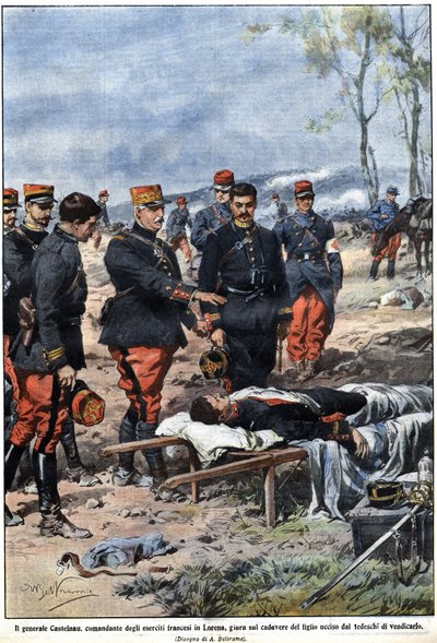 Épisode de la guerre de 1914 : Le général Noël Édouard de Curieres de Castelnau (1851-1944), commandant de l