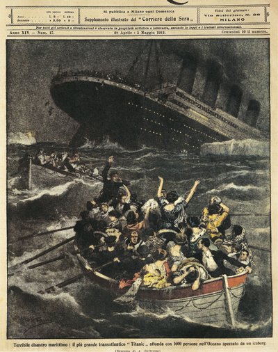 Grande-Bretagne, Naufrage du paquebot Titanic - Achille Beltrame