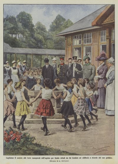 Guillaume II assiste aux fêtes inaugurales de l
