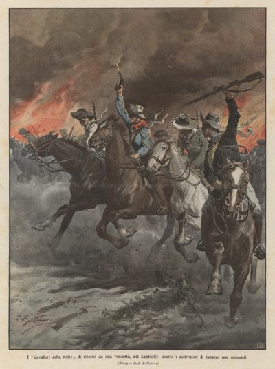 Les chevaliers de la nuit revenant d