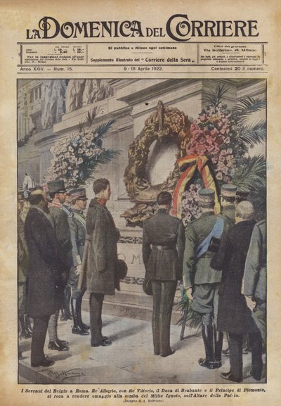 Les Souverains de Belgique à Rome - Achille Beltrame