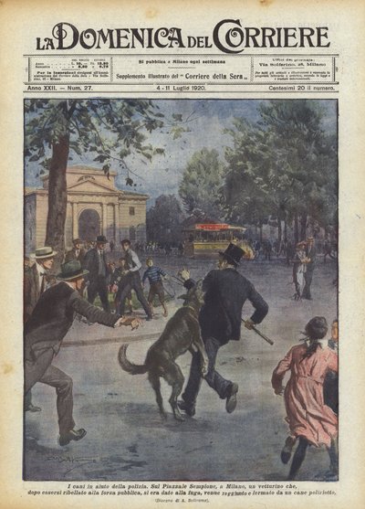 Les chiens au secours de la police - Achille Beltrame