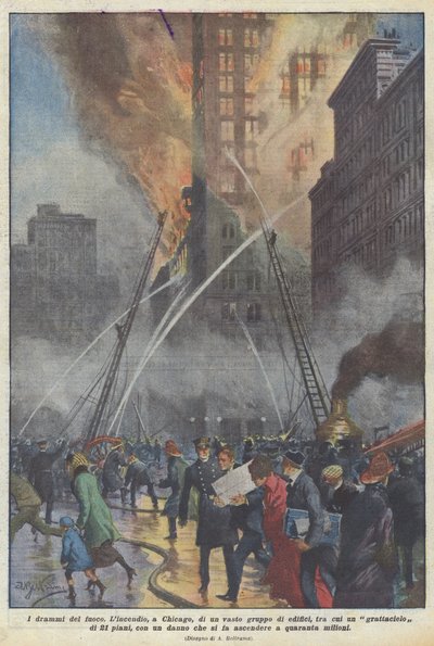 Les drames du feu - Achille Beltrame