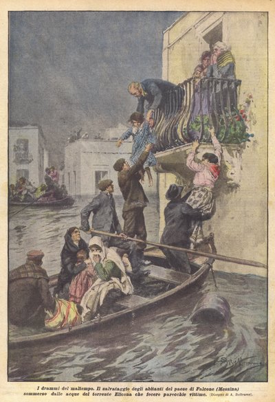 Les drames du mauvais temps - Achille Beltrame