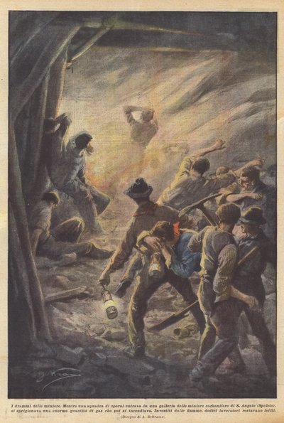 Les drames des mines - Achille Beltrame
