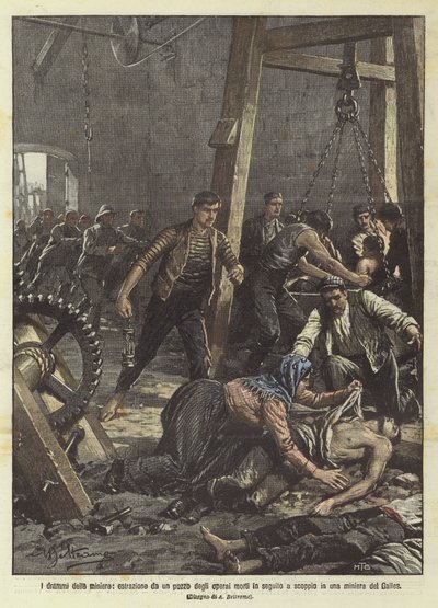 Les drames des mines, extraction d