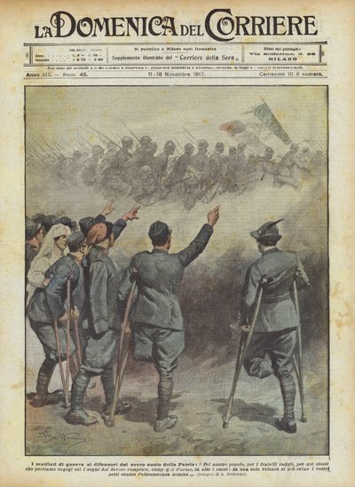 Les mutilés de guerre aux défenseurs du sol sacré de la Patrie - Achille Beltrame