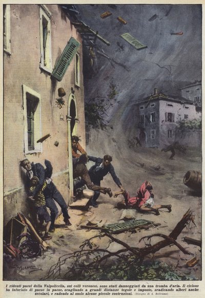 Les villages pittoresques de la Valpolicella, sur les collines de Vérone, ont été endommagés par une tornade - Achille Beltrame
