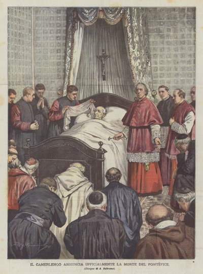 Le camérier annonce officiellement la mort du pontife - Achille Beltrame