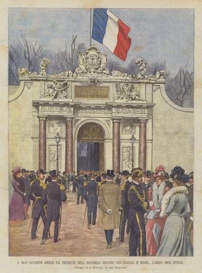 Le grand banquet offert par le président de la République française à l