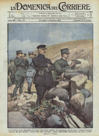 Le Président de la République Française au front italien - Achille Beltrame
