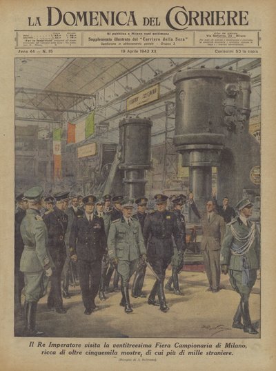 Le Roi Empereur Visite la Vingt-Troisième Foire Commerciale de Milan, Riche de Plus de Cinq Mille ? - Achille Beltrame
