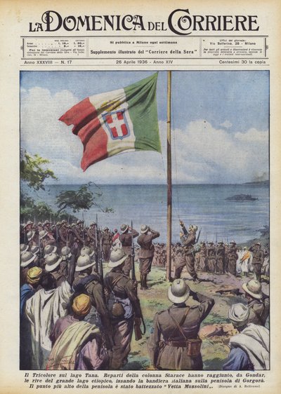Le Tricolore sur le lac Tana - Achille Beltrame